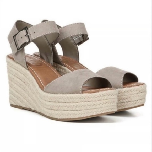 Sam Edelman Shoes - Sam Edelman Espadrilles Gray Sandals Size 7.5